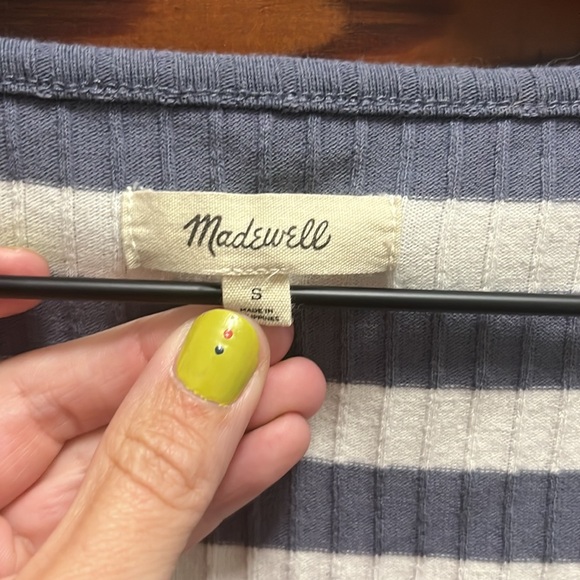 Madewell Ribber Sweetheart Tee size Small - Picture 4 of 5